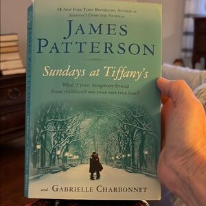 Blue Coffee Table Book with Winter Scene